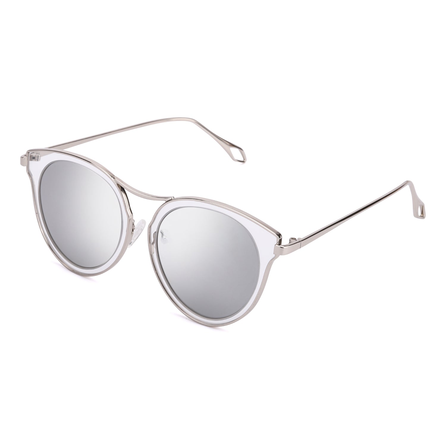 LVIOE Cat Eye Mirrored Polarized Sunglasses for Women - LVIOE