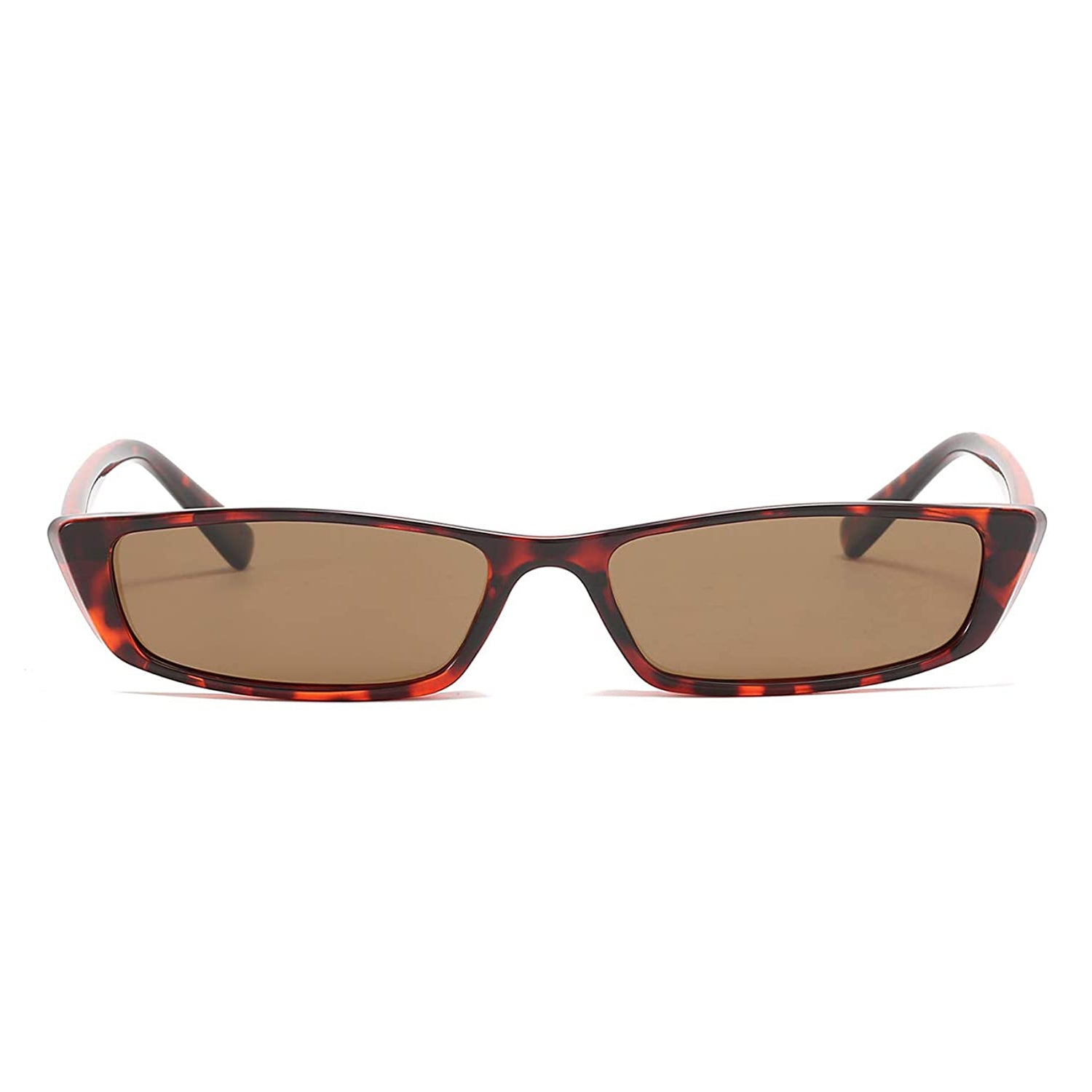 LVIOE Vintage Rectangle Small Frame Sunglasses, Tortoise - LVIOE