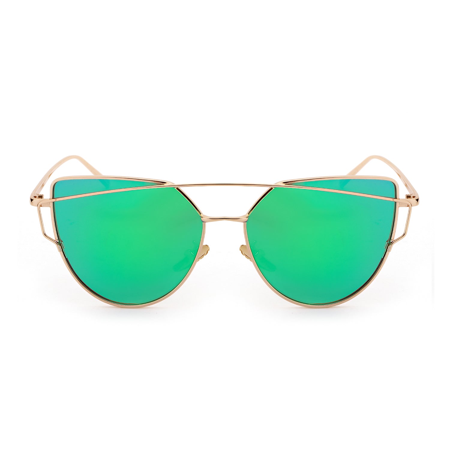 Levi's Women's LV 1022 Cat Eye Prescription Eyewear Frames, Green/Demo  Lens, 52 mm, 18mm