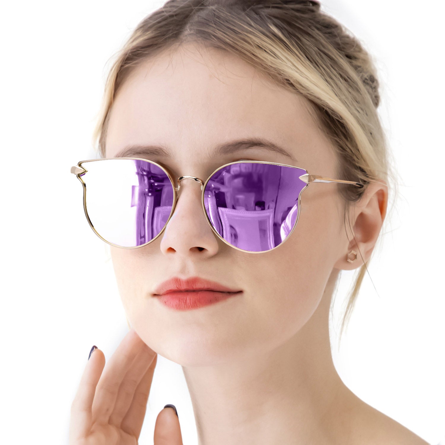 Levi's Women's Lv 1000/S Sunglasses, Lilac/Violet Blue Mirrored