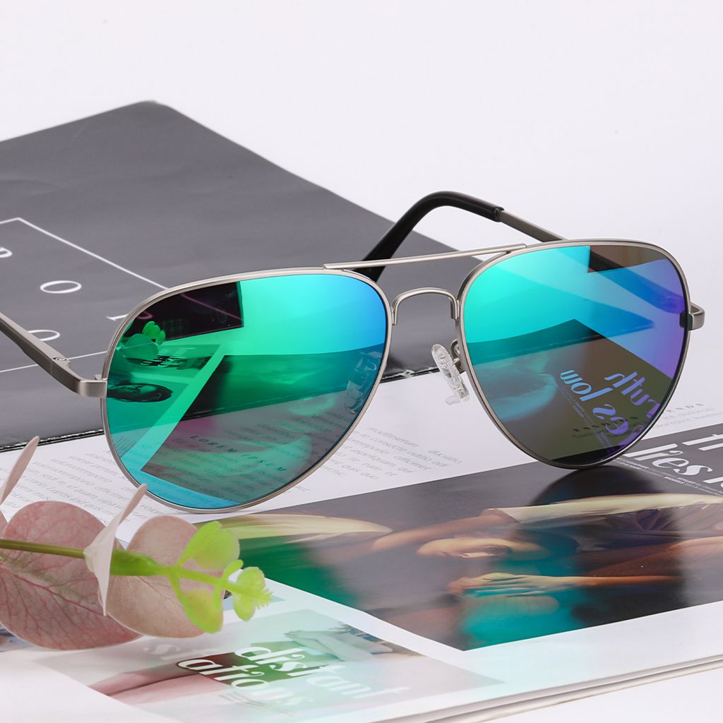 Blue green aviator sunglasses outlet