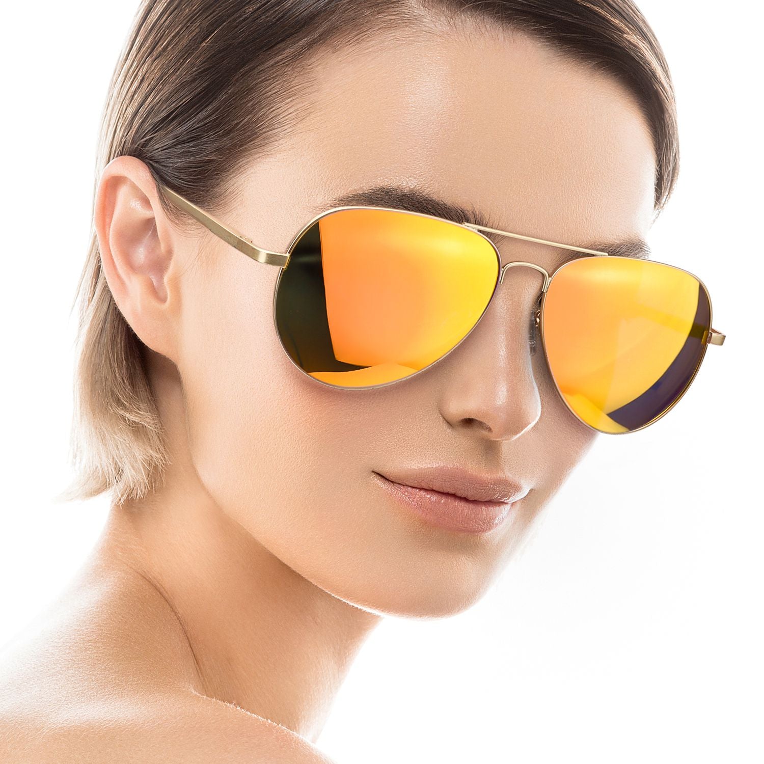 LVIOE Prescription Sunglasses Rx Sun Glasses for Unisex Aviator