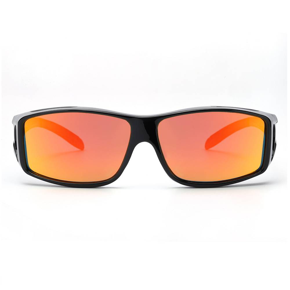 LVIOE Mirrored Fit Over Polarized Driving Sunglasses for Men & Women, Coral