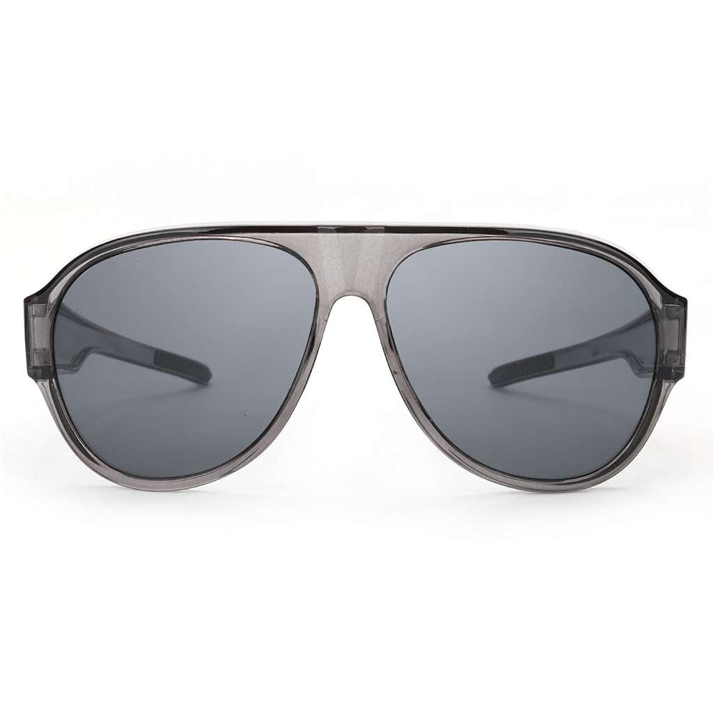 LVIOE Oversized Fit Over Polarized Sunglasses for Men & Women, Light Grey