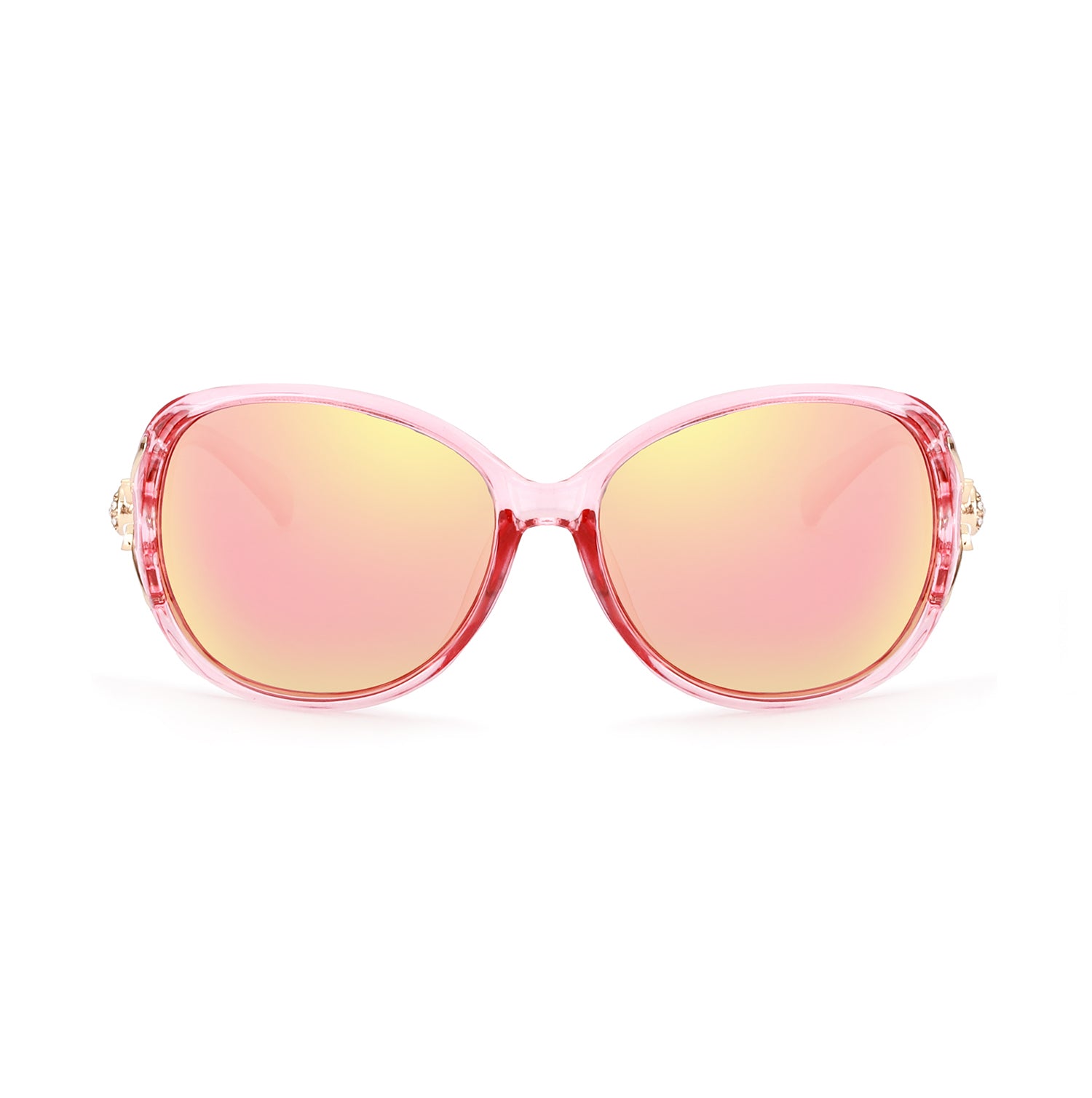 LVIOE Women's Oval Sunglasses, Mirrored Lens - LVIOE